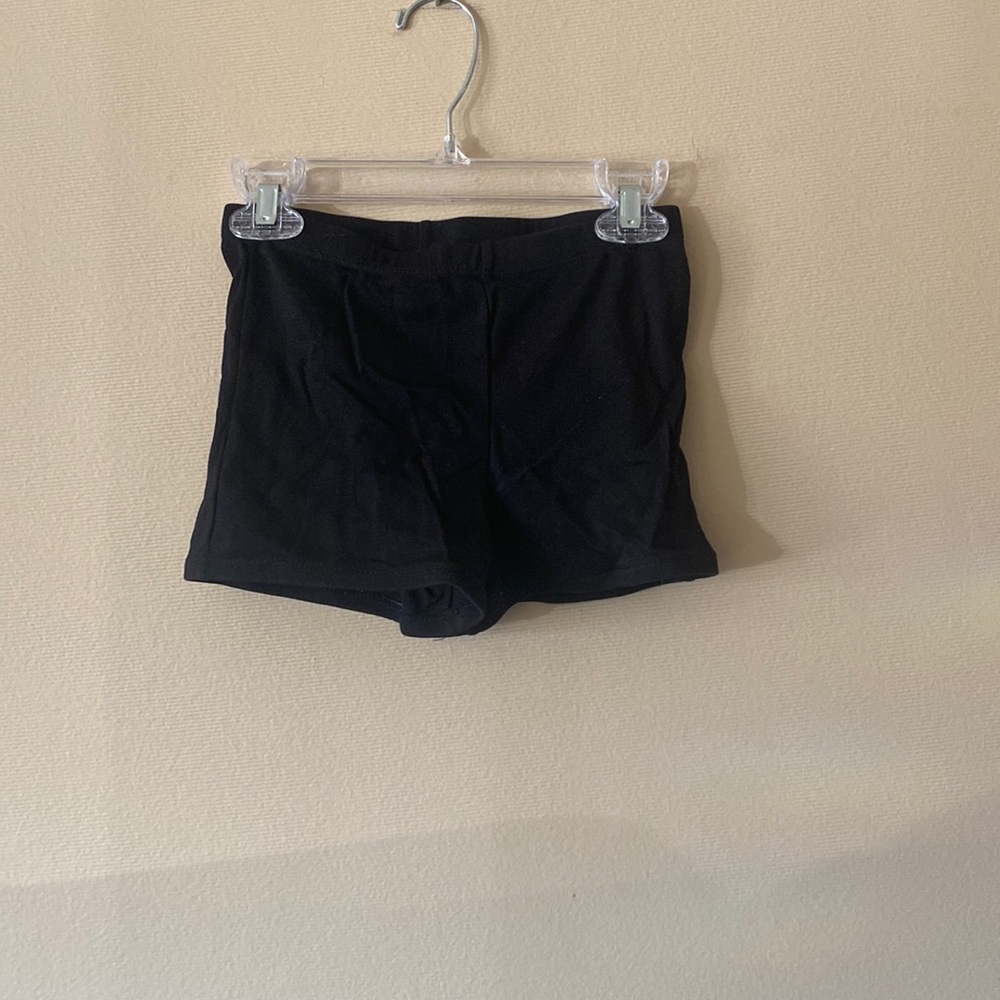 womens black bootie shorts